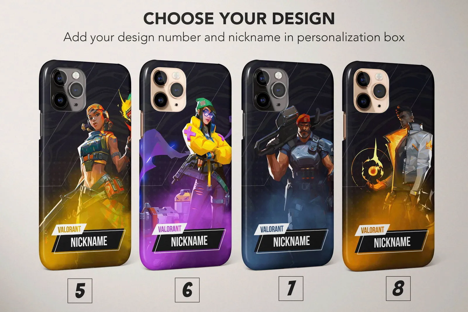 Valorant Phone Case Custom Personalized Cover