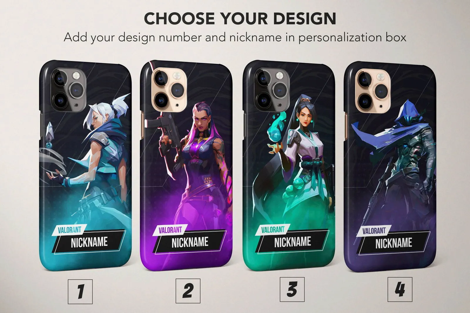 Valorant Phone Case Custom Personalized Cover