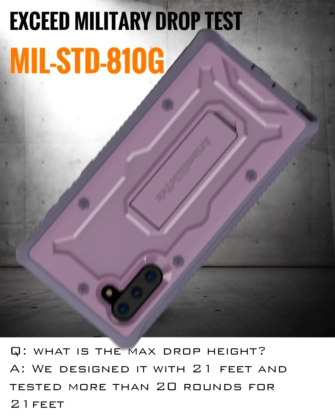 Vanguard Series Samsung Galaxy Note 10 Case - Purple