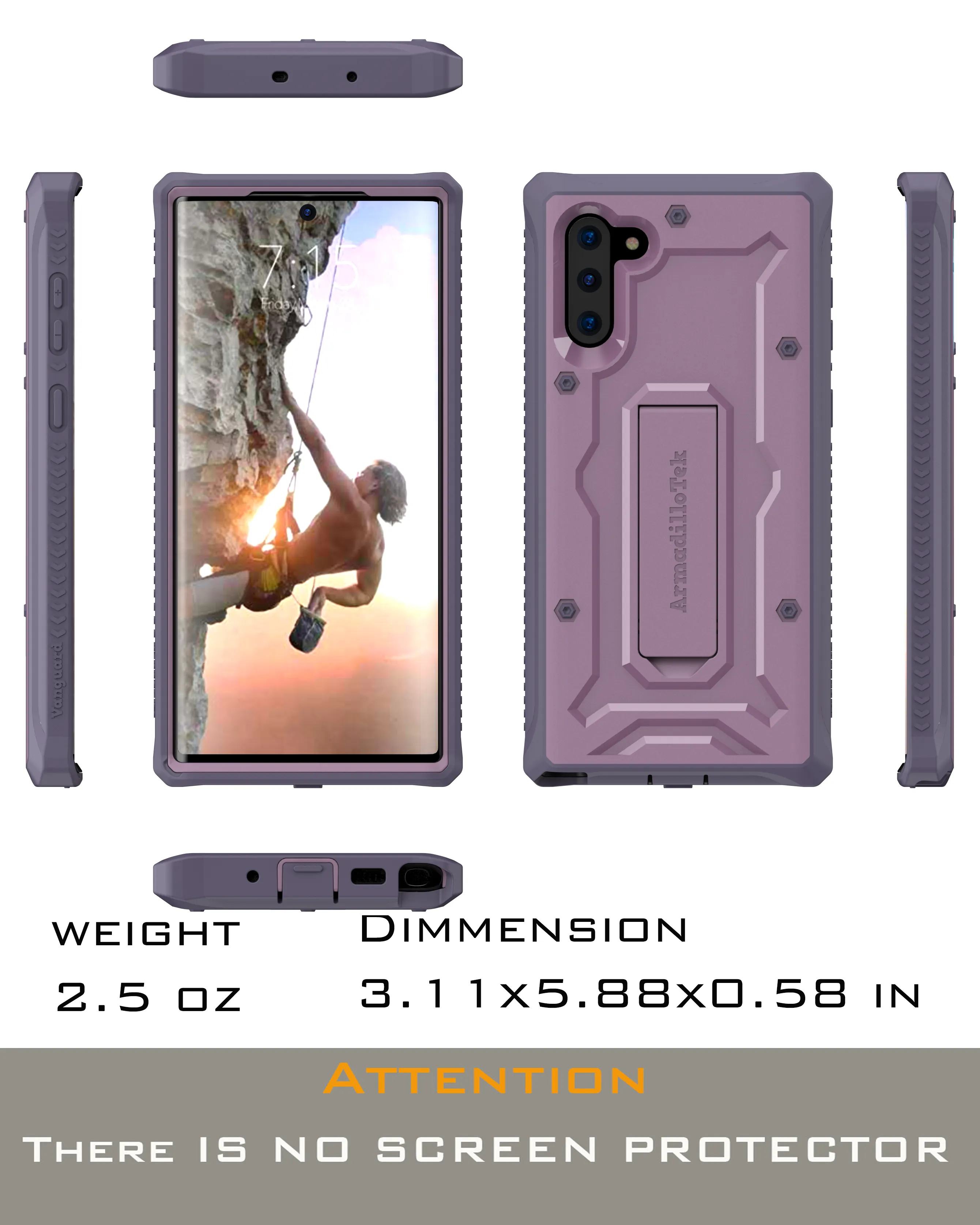Vanguard Series Samsung Galaxy Note 10 Case - Purple