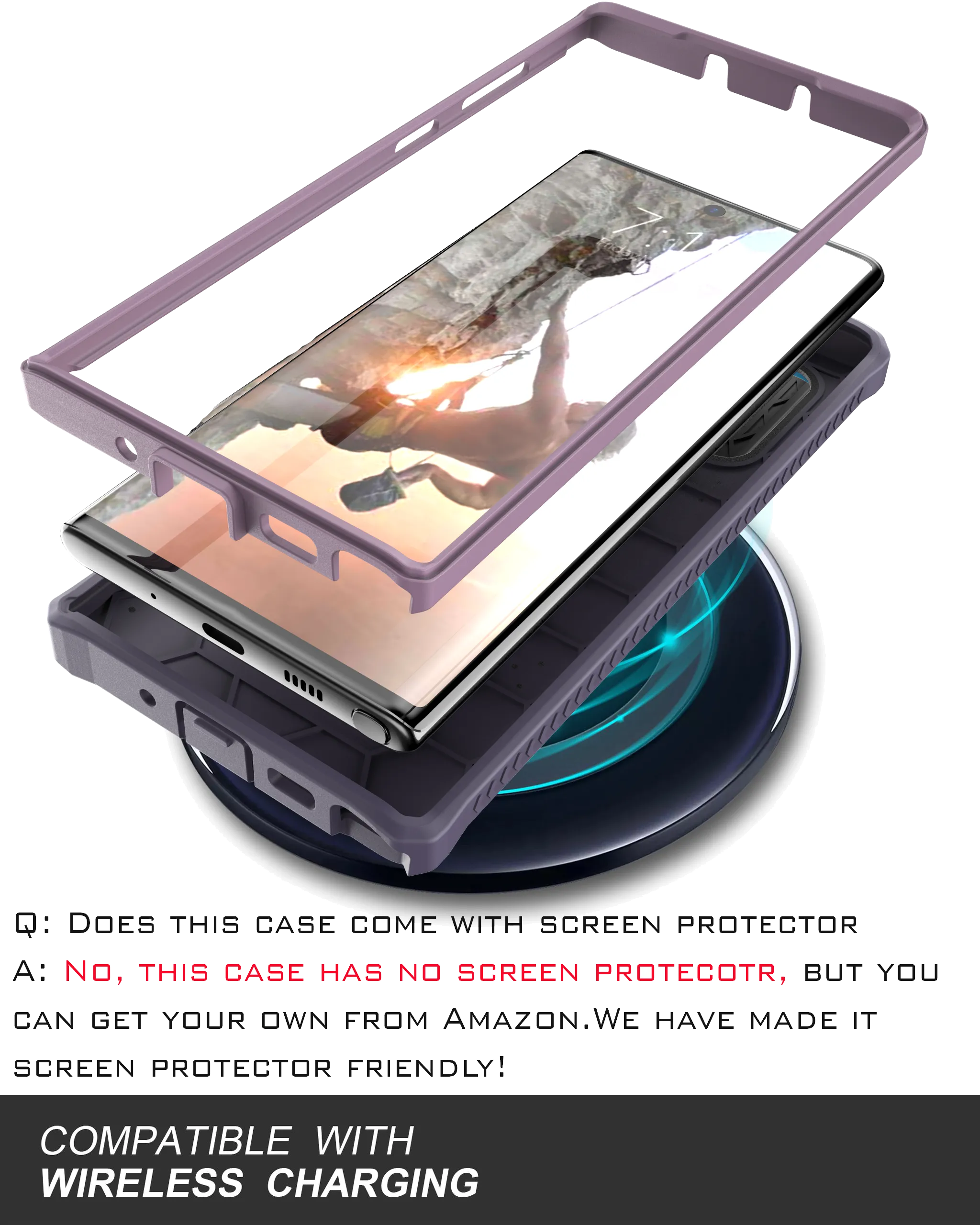 Vanguard Series Samsung Galaxy Note 10 Case - Purple