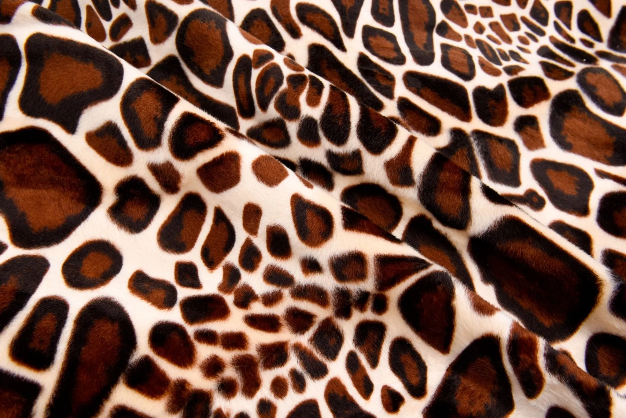 Velboa Pony Skin Faux Fur Print Fabric