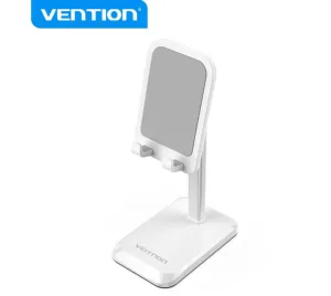 Vention Adjustable Desktop Phone Stand - White Aluminum Alloy