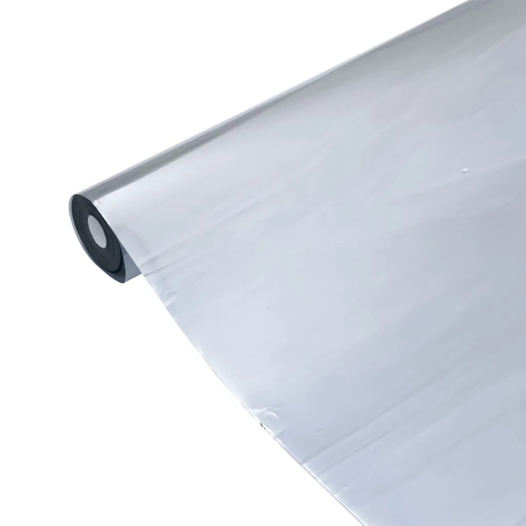 vidaXL Solar Film Static Reflective Effect Silver 60x500 cm PVC