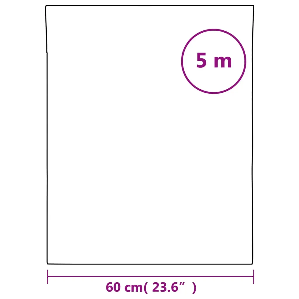 vidaXL Solar Film Static Reflective Effect Silver 60x500 cm PVC