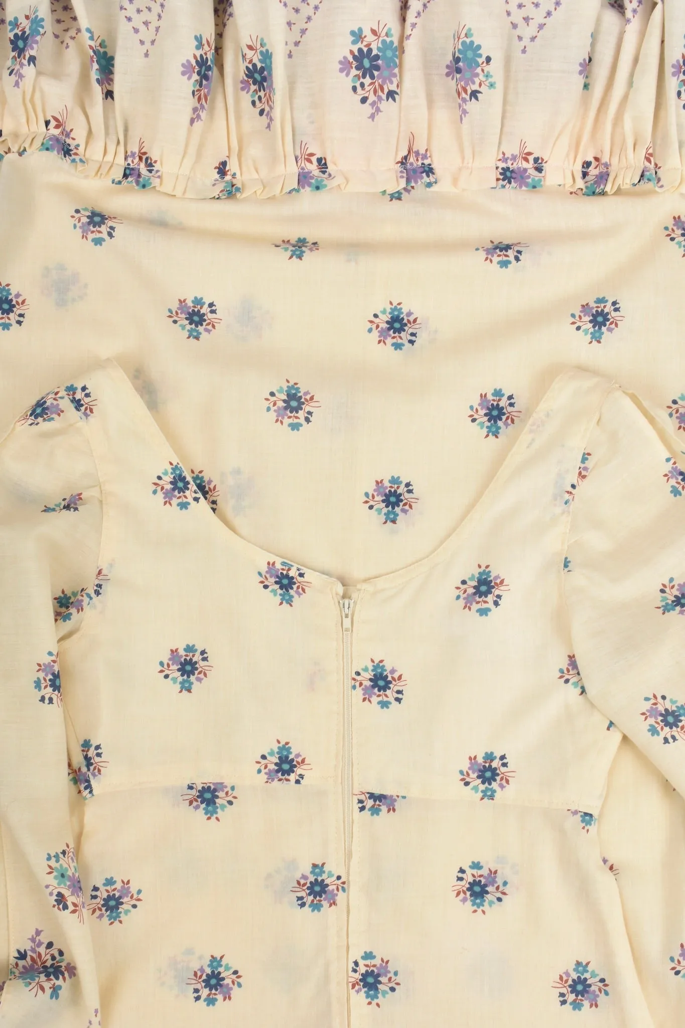 VINTAGE handmade 1970s romantic dress / XXS-XS