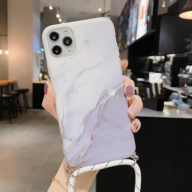 Vintage Marble Necklace Case