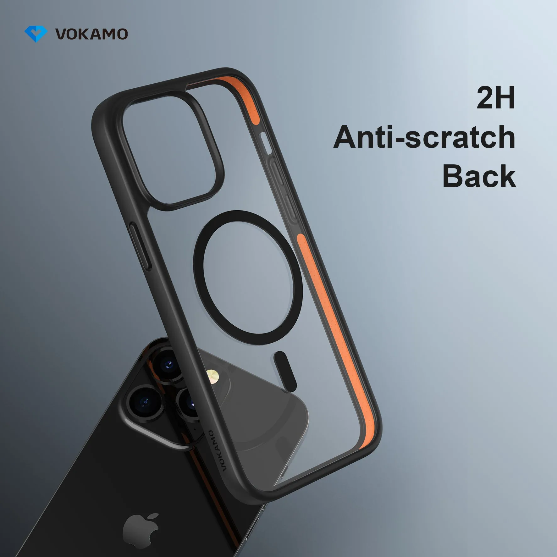 VOKAMO Matte Clear Magnetic Shockproof Case for iPhone 14 Pro Max/14 Pro/14/14 Plus Case with MagSafe