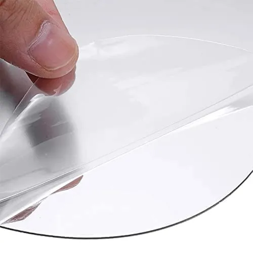WallDaddy - Self Adhesive Plastic Oval Mirror for Wall Stickers (30x20) Cm Frameless Flexible Mirror for Bathroom | Bedroom | Living Room (C-OvalMirror) Wall Sticker Mirror Non-Glass