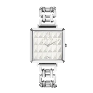 Watch Iconic Cube Spikes Statement Silver