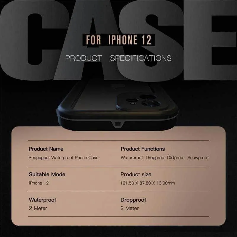 Waterproof iPhone IP68 2M Underwater Shockproof Sealed Case
