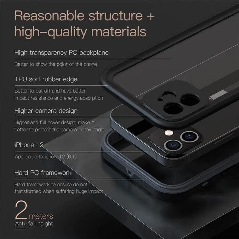 Waterproof iPhone IP68 2M Underwater Shockproof Sealed Case