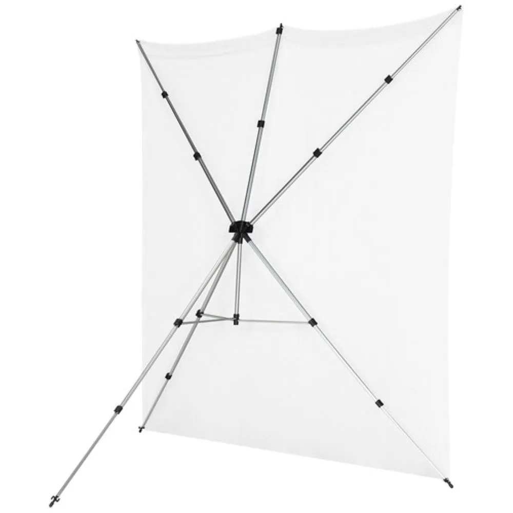 Westcott X-Drop Pro Water-Resistant Backdrop Kit | High-Key White, 8 x 8'
