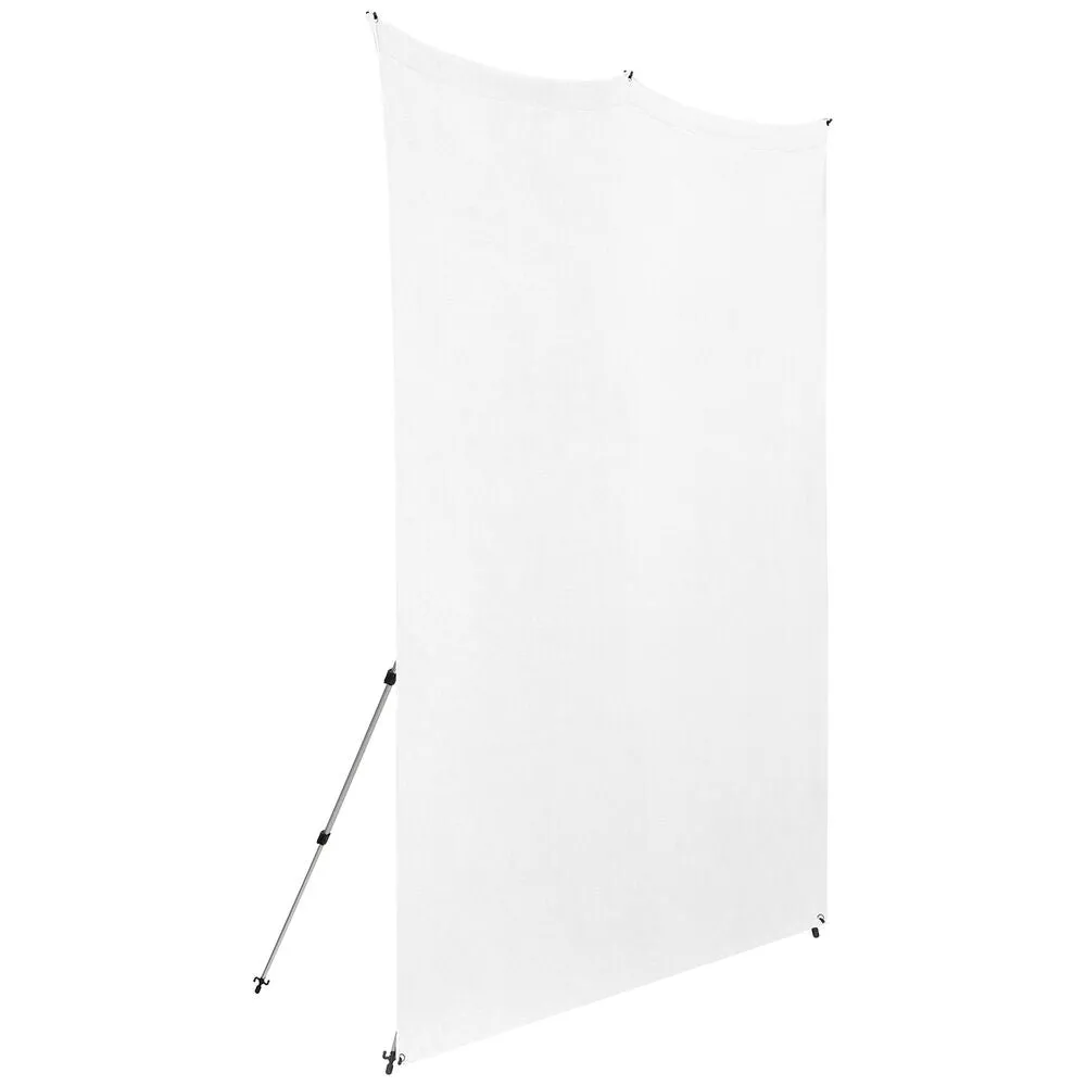 Westcott X-Drop Pro Water-Resistant Backdrop Kit | High-Key White, 8 x 8'