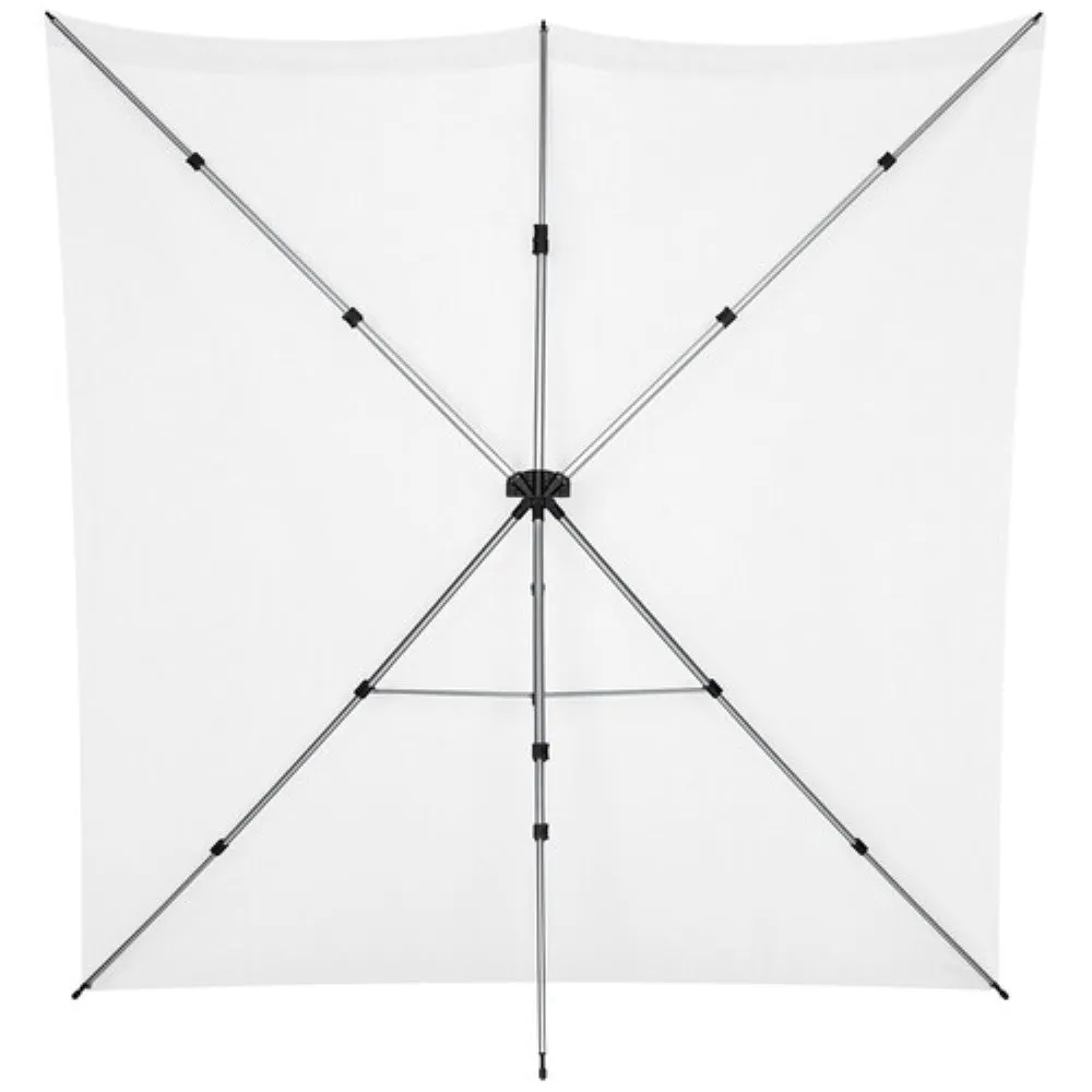 Westcott X-Drop Pro Water-Resistant Backdrop Kit | High-Key White, 8 x 8'