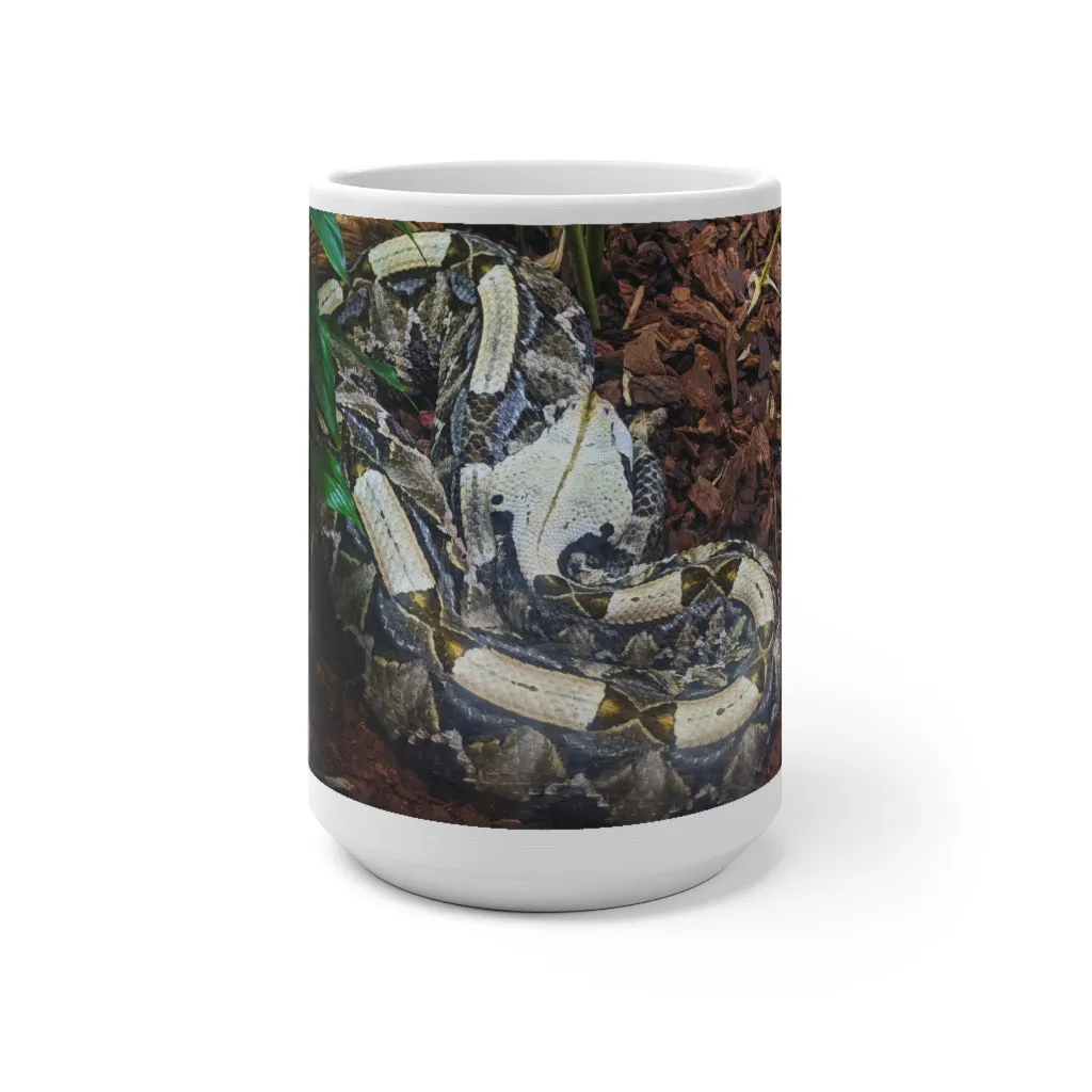 White Black Snake Color Changing Mug