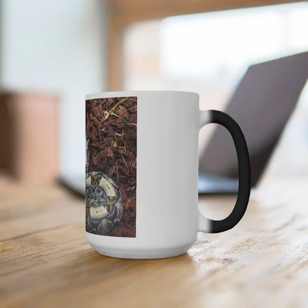 White Black Snake Color Changing Mug