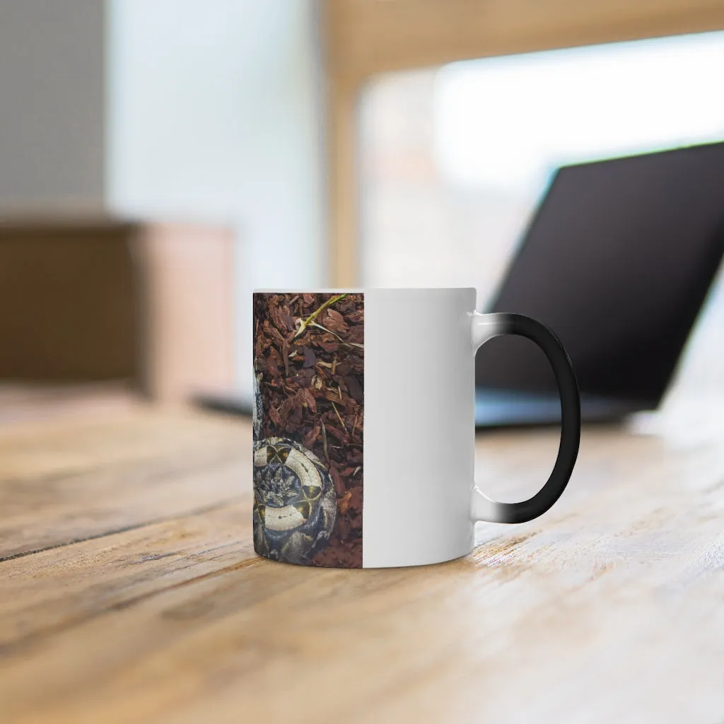 White Black Snake Color Changing Mug