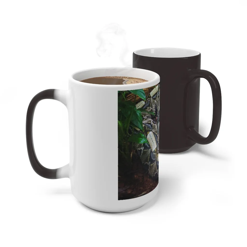 White Black Snake Color Changing Mug