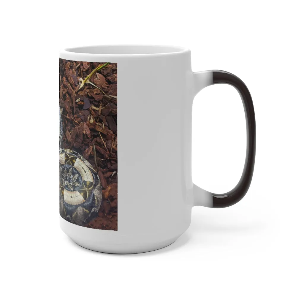 White Black Snake Color Changing Mug