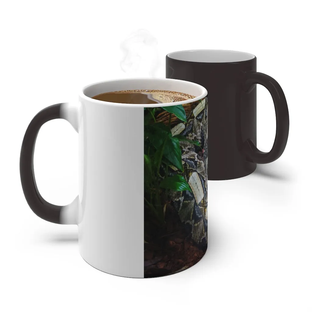 White Black Snake Color Changing Mug
