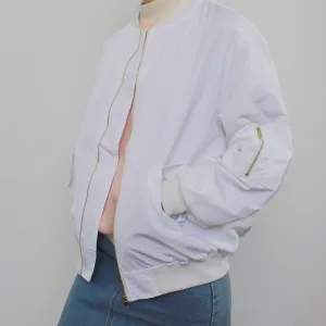 WHITE KOKO BOMBER JACKET