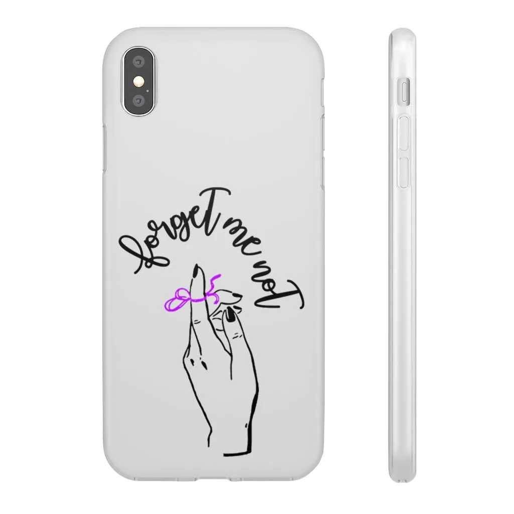 White Phone Case - Forget me (k)Not