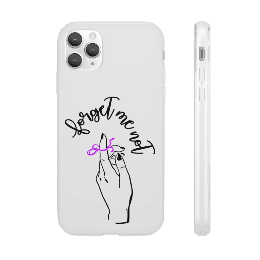 White Phone Case - Forget me (k)Not