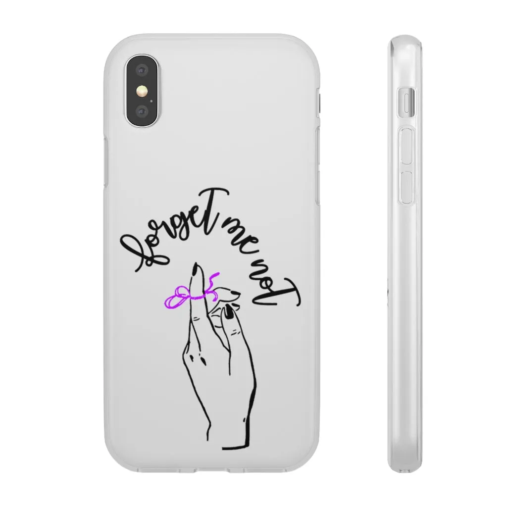 White Phone Case - Forget me (k)Not