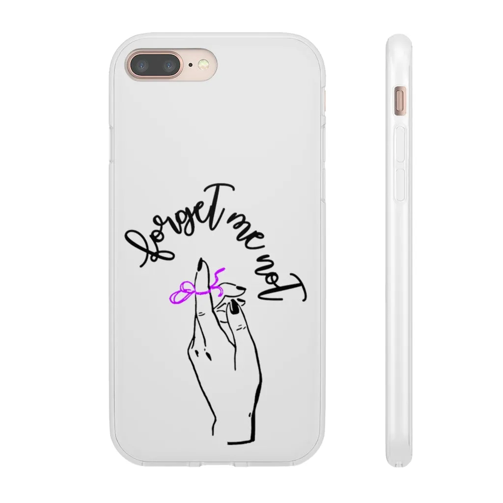 White Phone Case - Forget me (k)Not