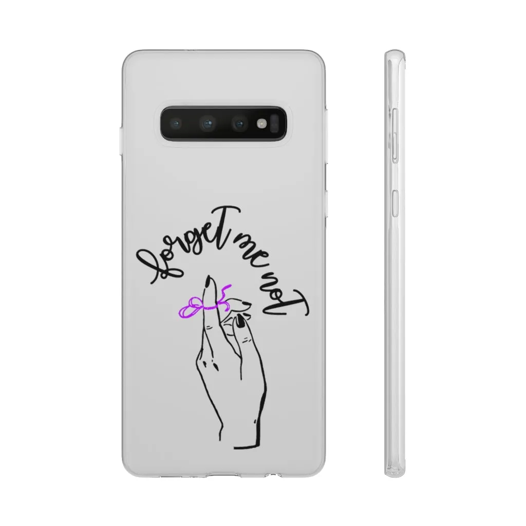 White Phone Case - Forget me (k)Not