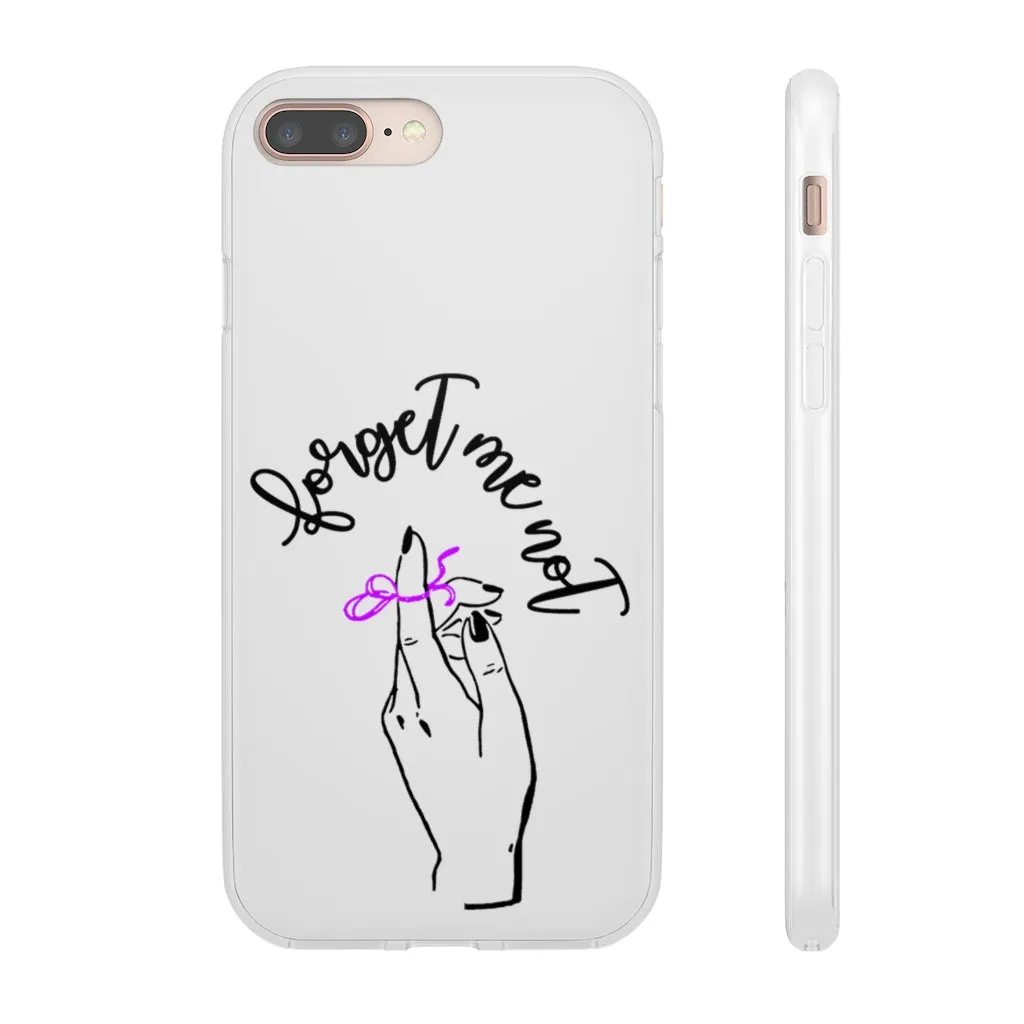 White Phone Case - Forget me (k)Not