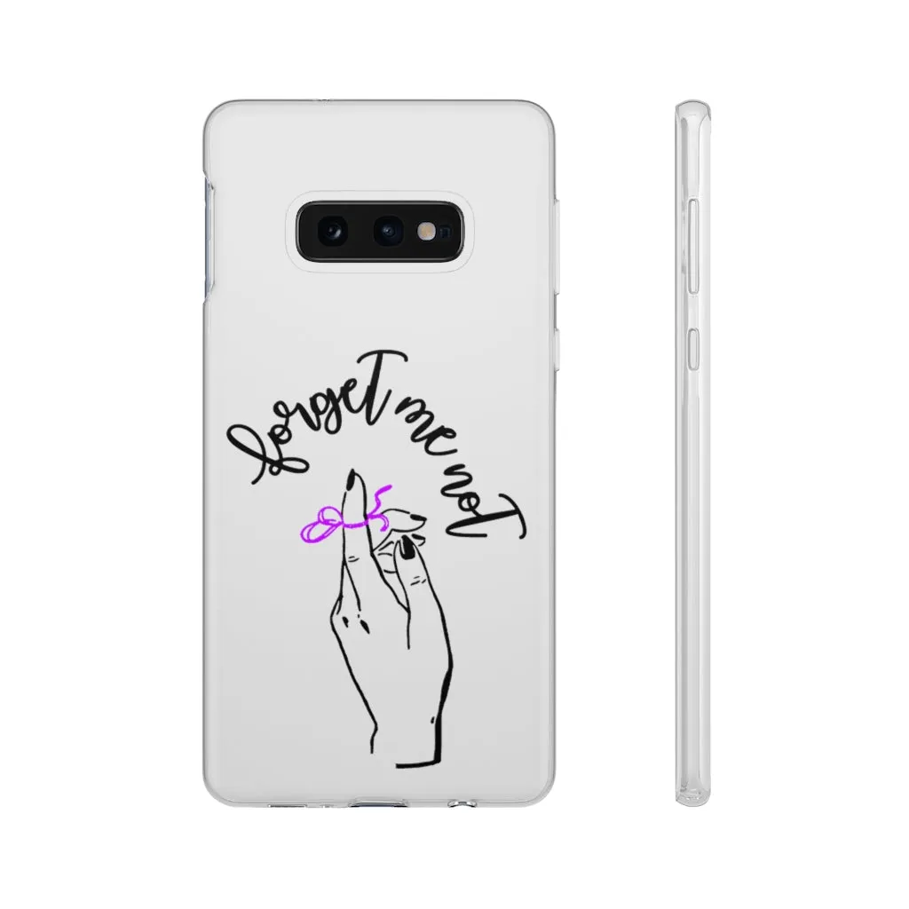 White Phone Case - Forget me (k)Not