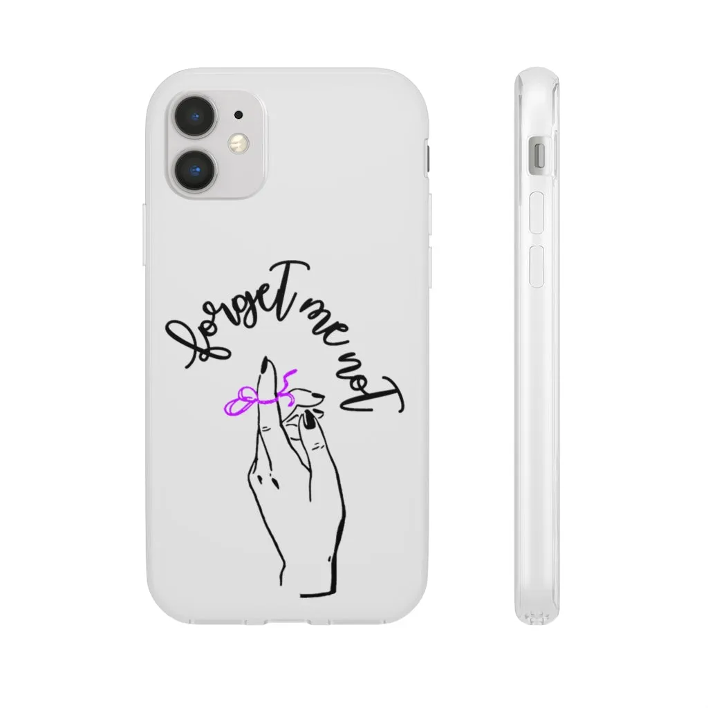 White Phone Case - Forget me (k)Not