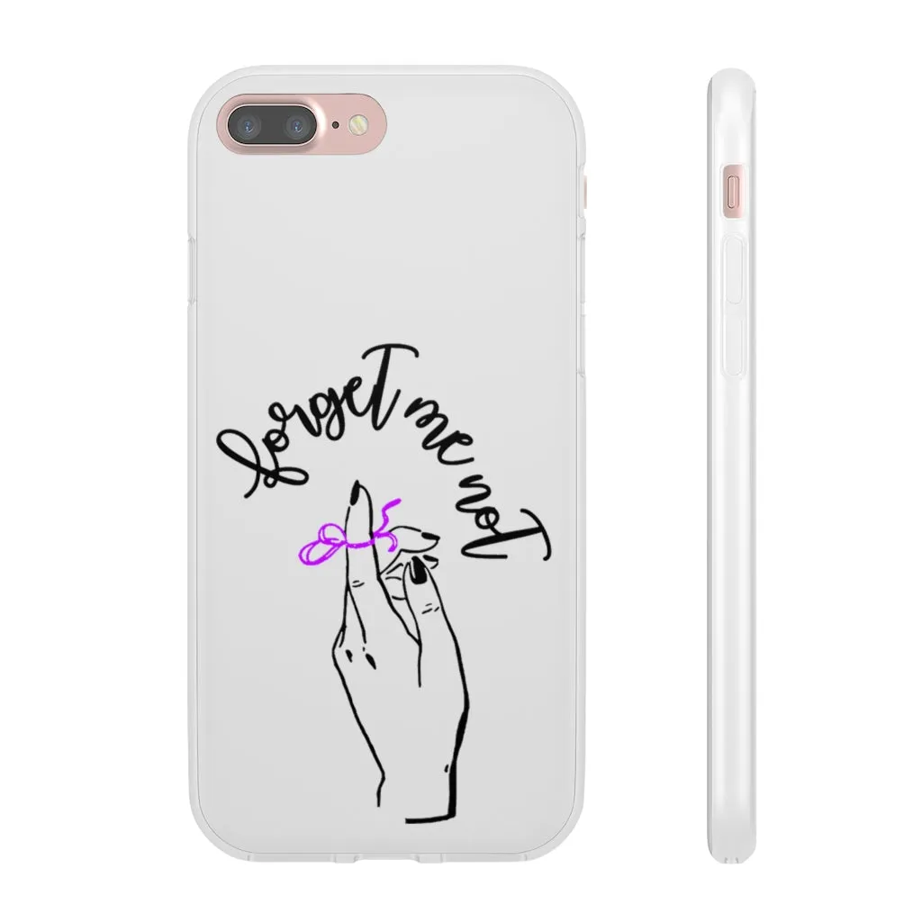 White Phone Case - Forget me (k)Not