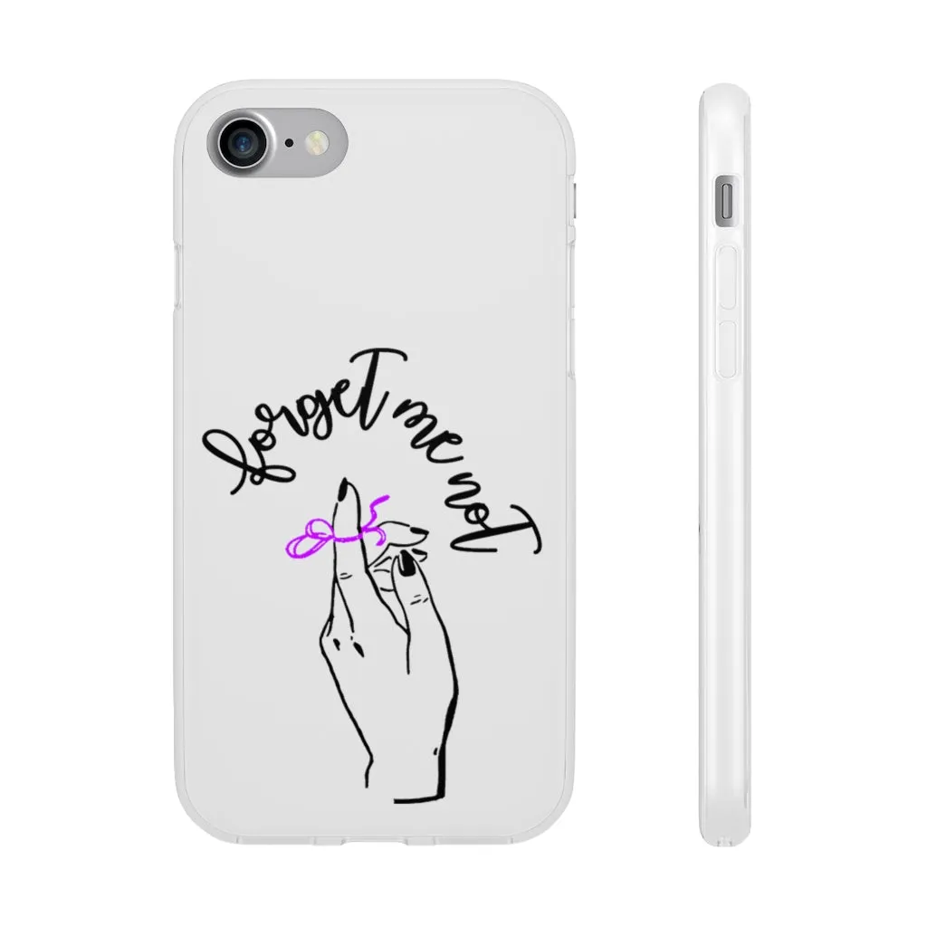 White Phone Case - Forget me (k)Not