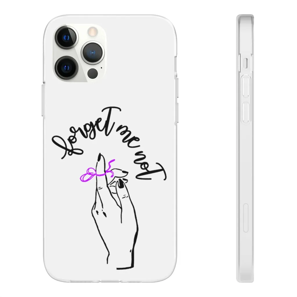 White Phone Case - Forget me (k)Not