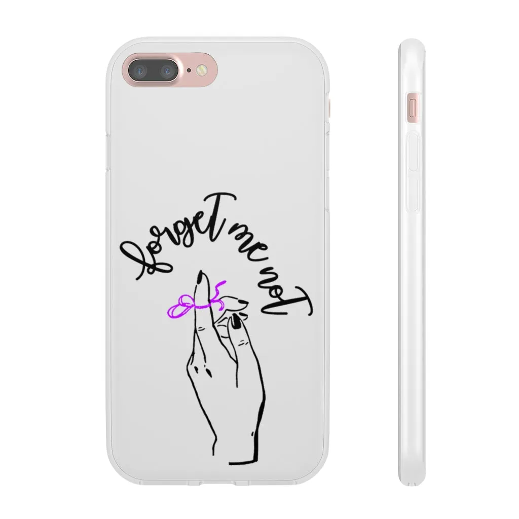 White Phone Case - Forget me (k)Not