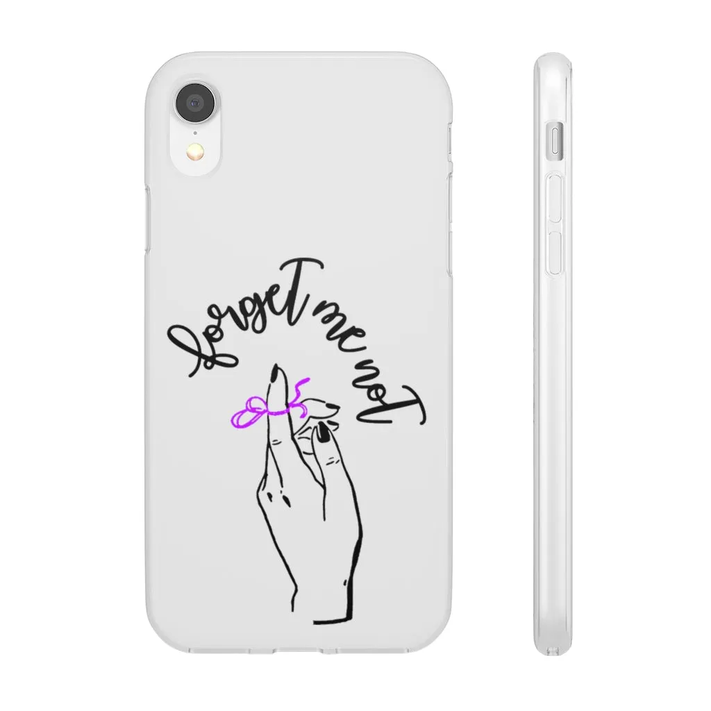 White Phone Case - Forget me (k)Not