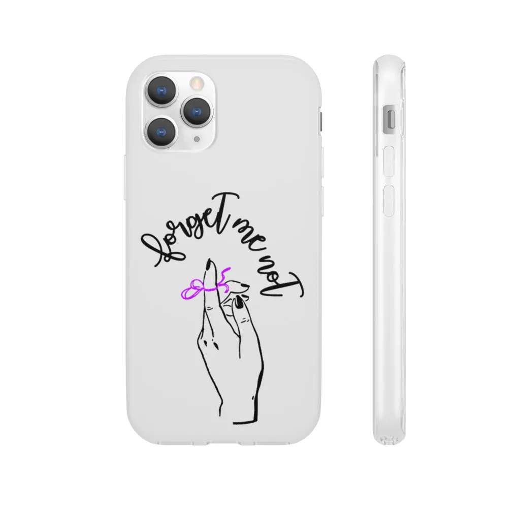White Phone Case - Forget me (k)Not