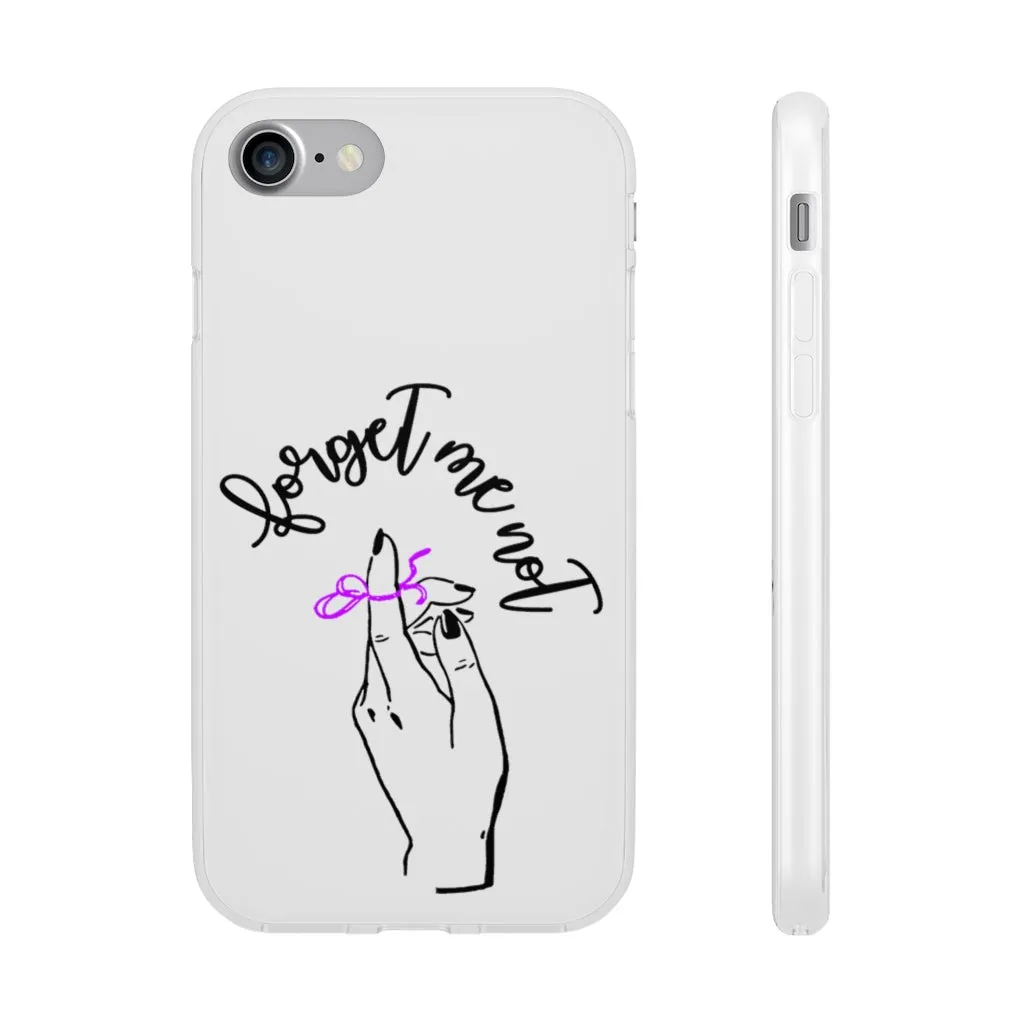 White Phone Case - Forget me (k)Not