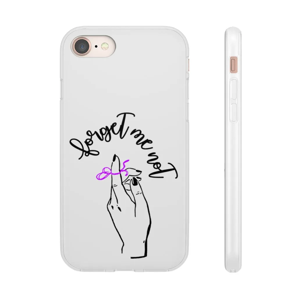 White Phone Case - Forget me (k)Not