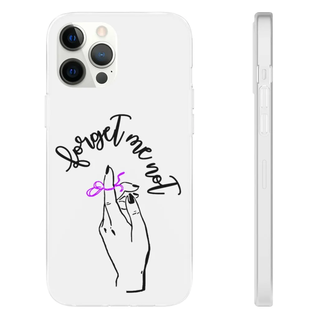 White Phone Case - Forget me (k)Not