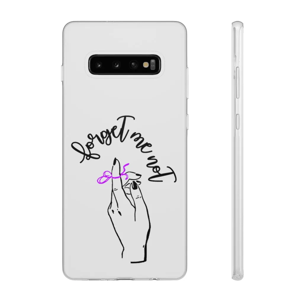 White Phone Case - Forget me (k)Not