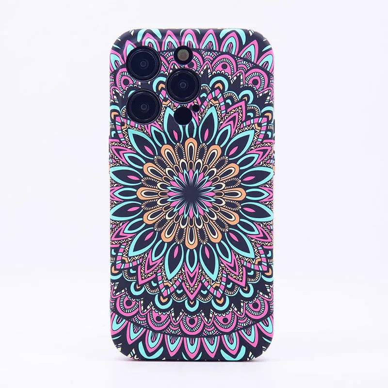 Wholesale TPU Retro Flower Luminous Phone Case