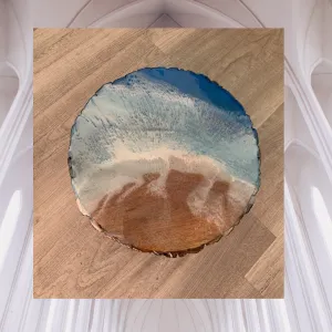 Wood & Resin Mini Table beach style