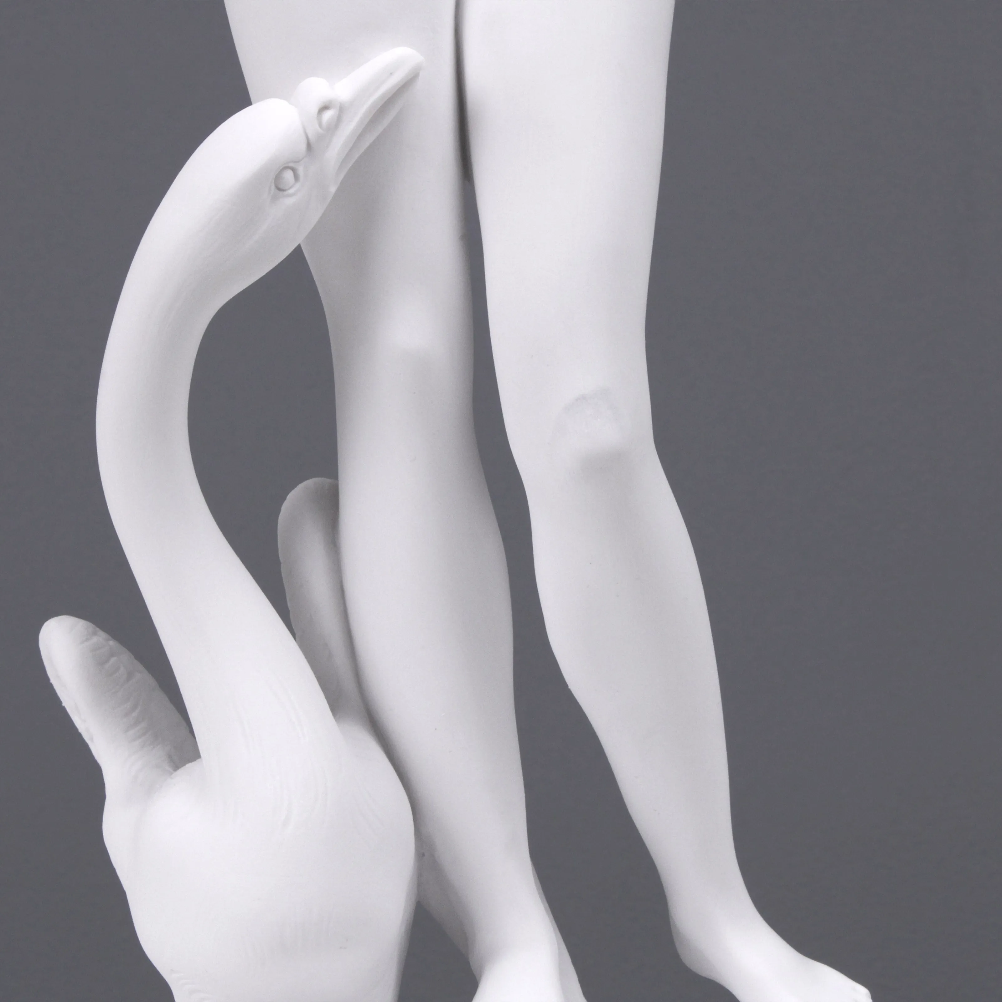 Young Lady with a Swan Statue