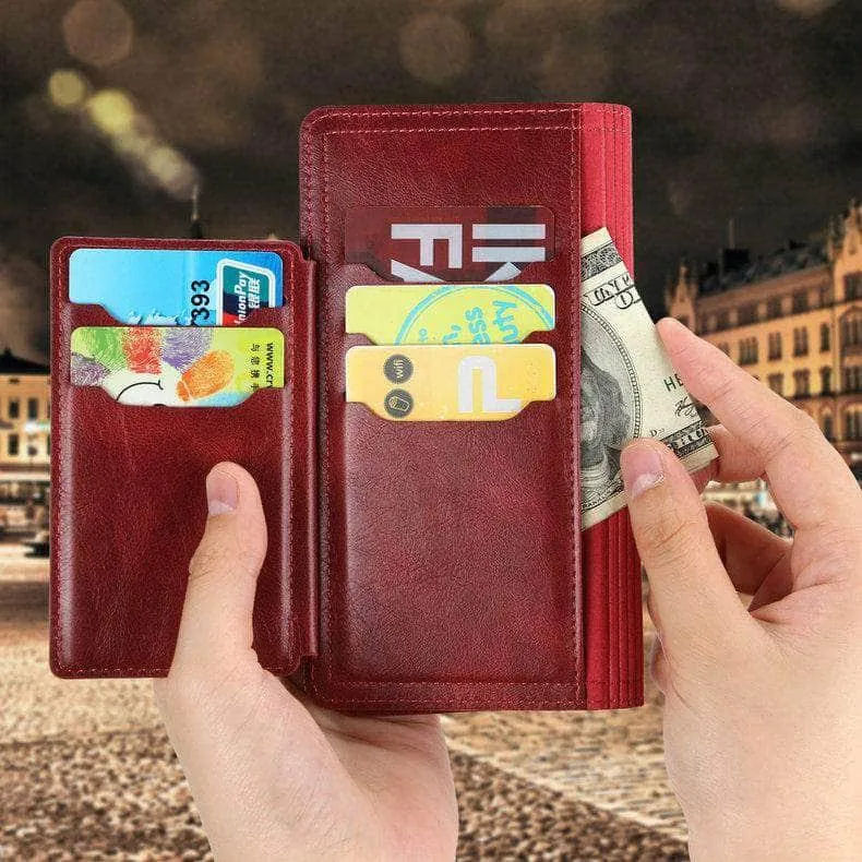 Zipper Leather Card Slot Flip Galaxy S21 Case