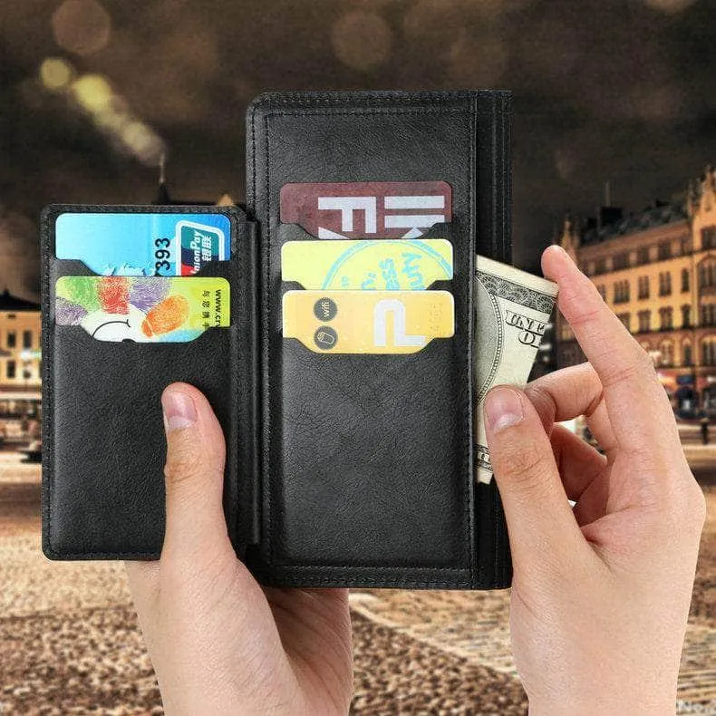 Zipper Leather Card Slot Flip Galaxy S21 Case