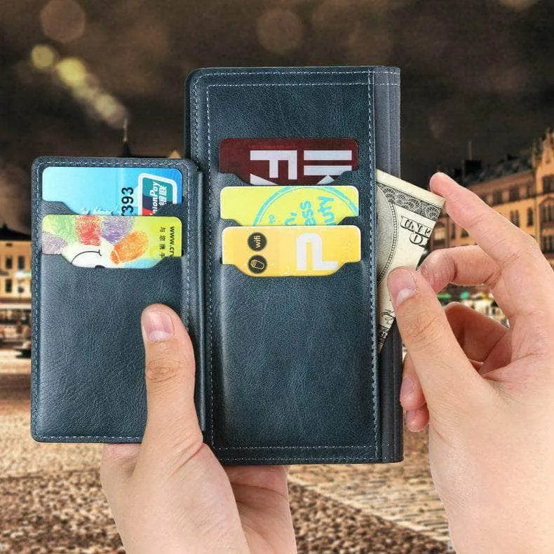 Zipper Leather Card Slot Flip Galaxy S21 Case